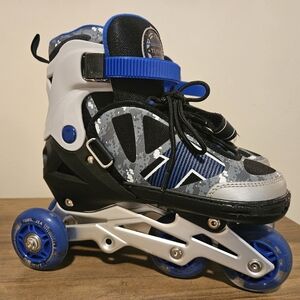 Blue Adjustable Sized Rollerblades-Kids
